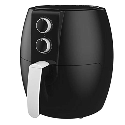 MKIU Multifuncional freidora Aire, hogar de Gran Capacidad sin Humo de la freidora eléctrica, con la Doble función de Control de Perilla, Cacerola Antiadherente, por Baja en Grasa de Cocina,4.5L