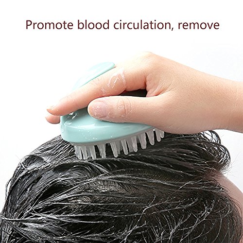 MLMSY Champú Cepillo Suave de Silicona Cabello Cabelludo Ducha Masaje Cepillo Peine de Limpieza Profunda Cuero Cabelludo Suciedad Caspa para Hombres Mujeres Niños