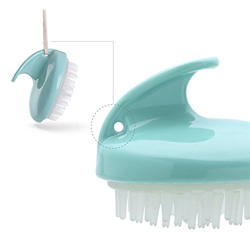 MLMSY Champú Cepillo Suave de Silicona Cabello Cabelludo Ducha Masaje Cepillo Peine de Limpieza Profunda Cuero Cabelludo Suciedad Caspa para Hombres Mujeres Niños
