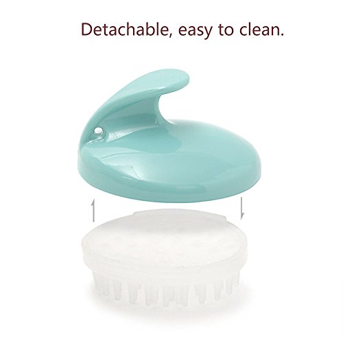 MLMSY Champú Cepillo Suave de Silicona Cabello Cabelludo Ducha Masaje Cepillo Peine de Limpieza Profunda Cuero Cabelludo Suciedad Caspa para Hombres Mujeres Niños