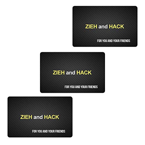 M&M Smartek ZIEH and Hack Design - Tarjeta con Cierre de Carbono en Formato de Tarjeta de débito y DNI, para su Tabaco para Chupete, dosificador, etc.