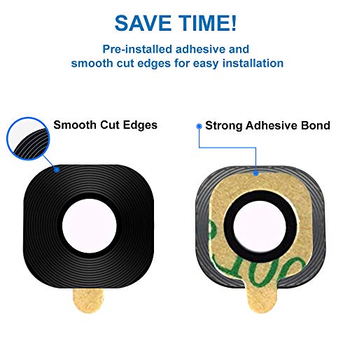 MMOBIEL Reemplazo Lente para cámara Trasera (Posterior) Compatible con Samsung Galaxy S7 G930 y S7 Edge G935 con Pinzas (Paquete Individual)