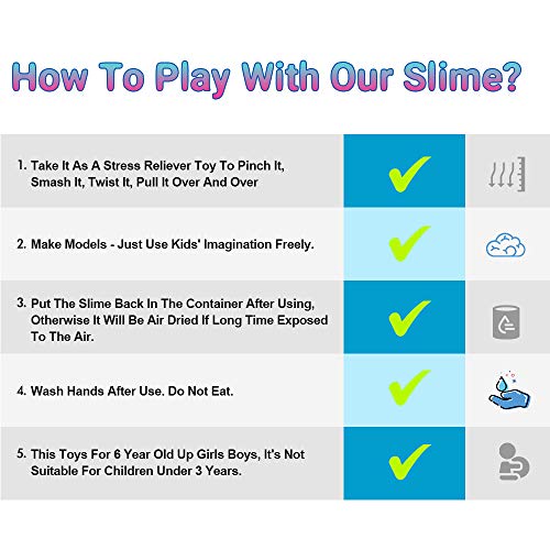 MMTX DIY Slime Kit, Conjuntos de fabricación de Limo con Purpurina Unicornio Sorpresa Niños Artesanía Manualidades Accesorios caseros Crystal Slime Clay Bolas de Pescado Bolas de Espuma Confeti