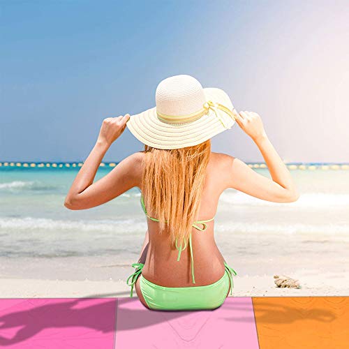 MMTX Impermeable Alfombras de Playa, Portáti lLigera Manta Picnic Manta Playa Toalla Playa Actividad Camping Accesorios Aplicar Picnic Campaña Jardín Parque Piscina(210x200cm)