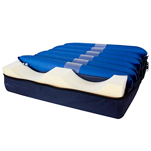 Mobiclinic, ARES, Cojín antiescaras de aire, Cojín ortopédico antiescaras, Alternancia de celdas, con compresor, Regulable