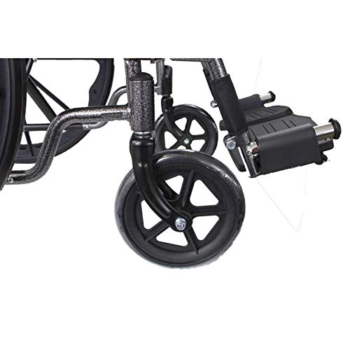 Mobiclinic, modelo S220, Silla de ruedas plegable premium, ortopédica, autopropulsable, para ancianos y minusválidos, reposapiés y reposabrazos abatibles, negro, asiento 40 cm, ultraligera
