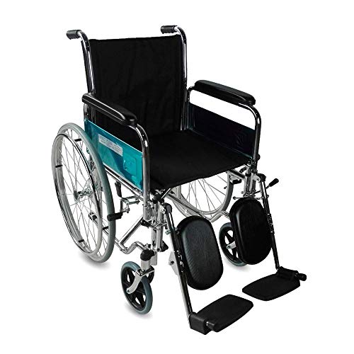 Mobiclinic, Partenón, Silla de ruedas para minusválidos y ancianos, premium, autopropulsable, manual, plegable, ortopédica, freno en manetas, reposapiés, reposabrazos, asiento, ultraligero