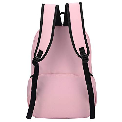 Mochila de Mujer de Moda, Bolso de Escuela para Estudiantes con Cinta de Bola de Pelo Linda Adolescente, Bolso de Viaje de Hombro de Gran Capacidad Informal para niñas Amarillo Amarillento