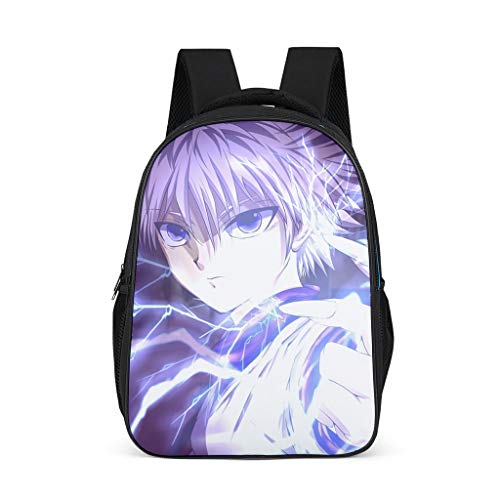 Mochila escolar unisex Hunter x Hunter Anime con dibujos animados, mochila escolar ligera con compartimento para portátil