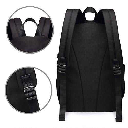 Mochila Escolar USB de Diente de león Lsjuee, Mochila de Lona de Gran Capacidad, Mochila de Viaje Informal para Adultos, Adolescentes, Mujeres, Hombres, 17 Pulgadas