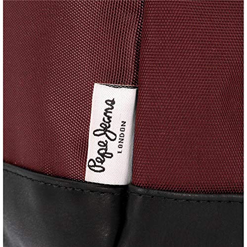 Mochila para portátil con Puerto USB Pepe Jeans Lambert Burdeos