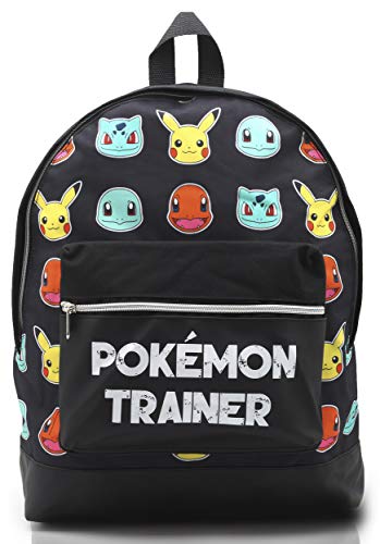 Mochila Pokemon Escolar Let’s Go Pikachu Charmander Bulbasaur para Niños Niñas