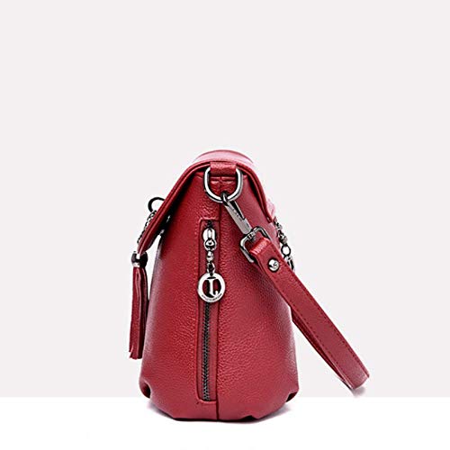 Mochilas CMZ, Bolsos de Mujer, señoras de Mediana Edad, Bolsos de Hombro, Simples y de Moda, Bolso de Mensajero con borlas