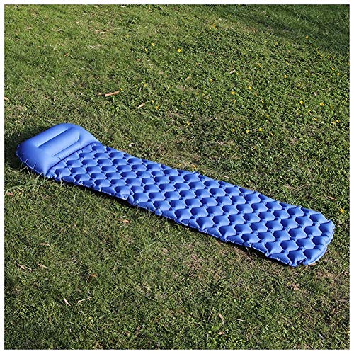 Moda Día-pillowOutdoor lo más Ligero Zi neumática/Acampar Humedad Pad/for Acampar al Aire Libre (una Variedad de Colores Disponibles) (Color : Navy)