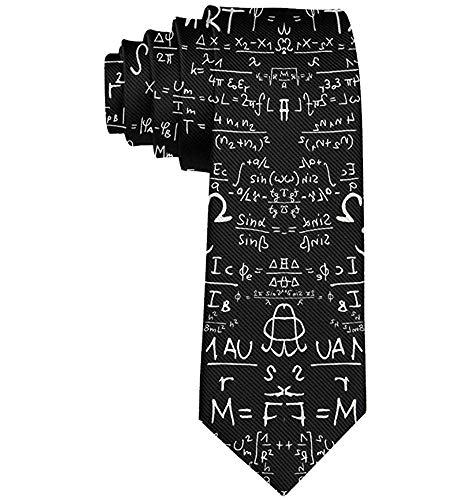 Moda Matemáticas Clase Fórmula Ecuaciones Hombres 'S Corbata Novedad Regalo Para Boda Fiesta Escuela Lazo
