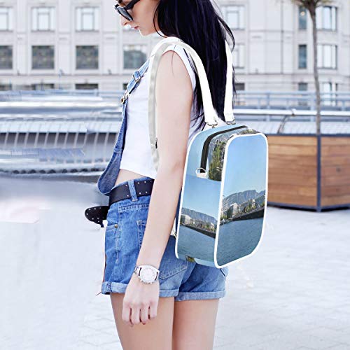 Moda Mochila Monedero Bolso de día con Estilo Bolso Elegante para Mujeres niñas Ginebra Ver