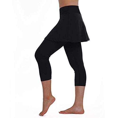 Modaworld Falda pantalon de Deporte mujer casual fitness Leggings Pantalones de tenis  Fitness deportivo recortado culottes Leggings Vestidos de tenis  Skorts de Golf para Mujer