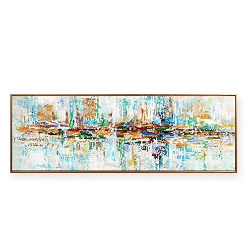 Modernos Del Arte Cuadro En Lienzo, Abstracta Pintura Carteles Impresiones De La Lona Arte De La Pared Decorativa Cuadros Pintura(Sin Marco)(70x210cm)