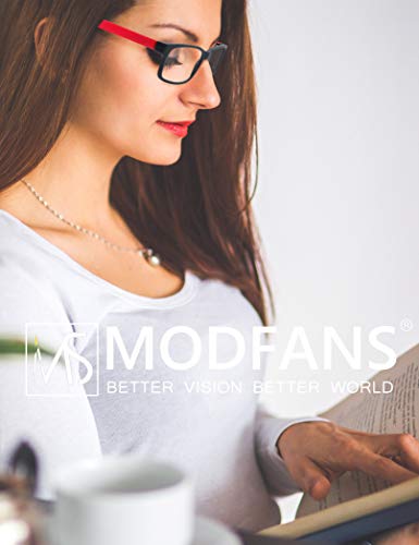 MODFANS Pack de 3 Gafas de Lectura 2.0/Gafas para Presbicia Hombres/Mujeres,Buena Vision Ligeras Comodas,Vista de Cerca/Vista Cansada,Colores Negro-Rojo-Azul