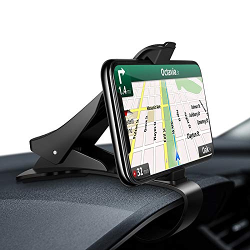 Modohe Soporte para Teléfono de Coche Montaje Móvil Universal Sujeta de Pinza Fuerte al Salpicadero para GPS Xiaomi Mi 9 Mi 8 Redmi Note 7 iPhone XR XS MAX X 8 7 6 Samsung S10 S9 Huawei P20