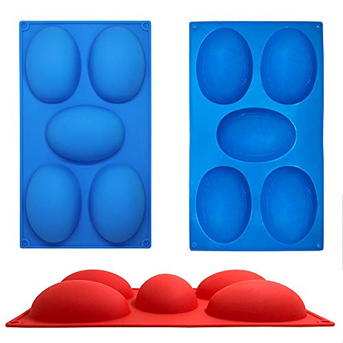 Molde de silicona para huevos de Pascua de SourceTon, molde de silicona para hornear, molde para galletas, chocolate, bandeja para cubitos de hielo, molde para jabón