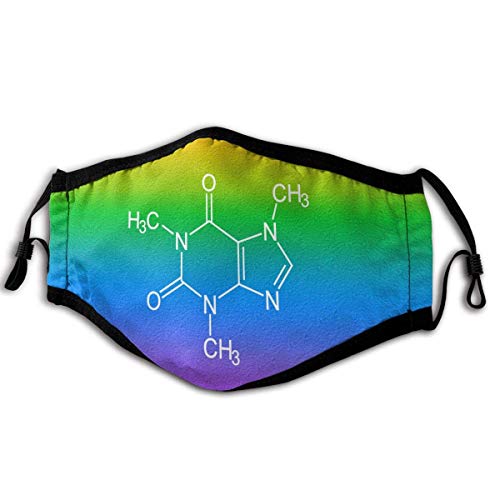 Molécula de cafeína, paño Caliente de la Boca de la Bufanda de la Cara de la química para el pañuelo de Las Mujeres de los Hombres