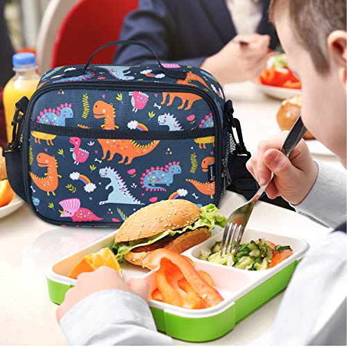 Momcozy Bolsa Merienda Infantil, Bolsa Térmica para el Almuerzo de Aislada con Correa, Bolsa Almuerzo Infantil, Portátil Bolsa Termica Comida Infantiles para Escuela/Picnic/Viaje