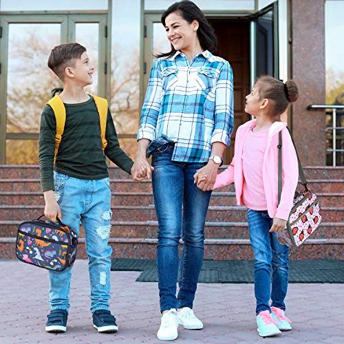 Momcozy Bolsa Merienda Infantil, Bolsa Térmica para el Almuerzo de Aislada con Correa, Bolsa Almuerzo Infantil, Portátil Bolsa Termica Comida Infantiles para Escuela/Picnic/Viaje