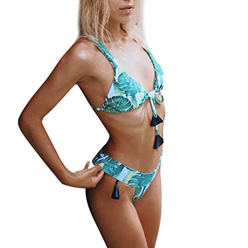 MOMOXI Bikini Playa Mujer, Bikini de Mujer Sexy Conjunto Traje de baño Estampado Push-up Traje de baño Acolchado 2019 Novedad de Moda Caliente Ropa de Mujer Bohemia Ropa de Playa Impresión Sexy Traje