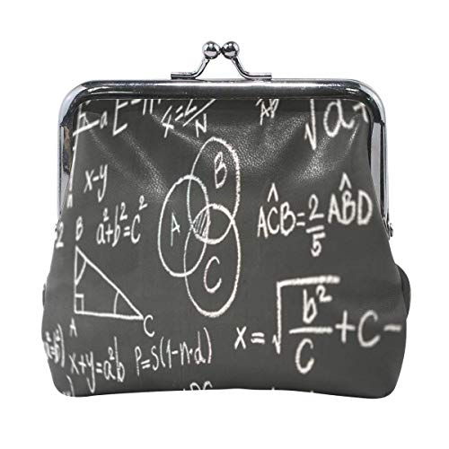 Monedero Embrague Monedero Monedero Bolsa Organizador Pequeño Mini Almacenamiento Llave de retención Fórmulas Calculos Cientificos