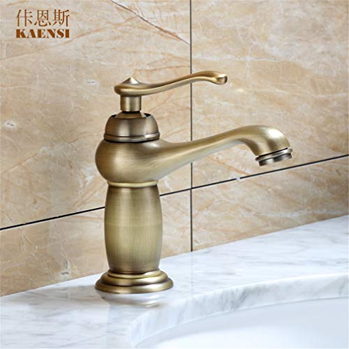 MONIK Baño Grifo Cascada, Frotó El Bronce/Oro/Latón Negro, Caliente Y Fría del Grifo Mezclador del Lavabo del Grifo De Baño
