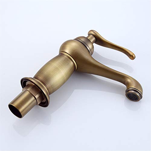 MONIK Baño Grifo Cascada, Frotó El Bronce/Oro/Latón Negro, Caliente Y Fría del Grifo Mezclador del Lavabo del Grifo De Baño