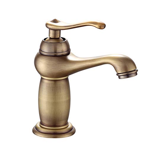 MONIK Baño Grifo Cascada, Frotó El Bronce/Oro/Latón Negro, Caliente Y Fría del Grifo Mezclador del Lavabo del Grifo De Baño