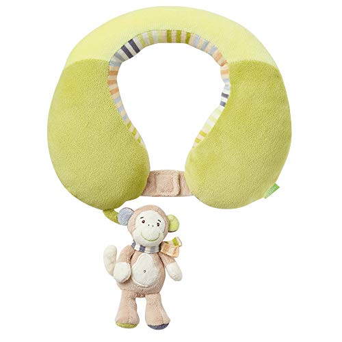 Monkey Donkey Fehn - Cojín cervical con mono de peluche