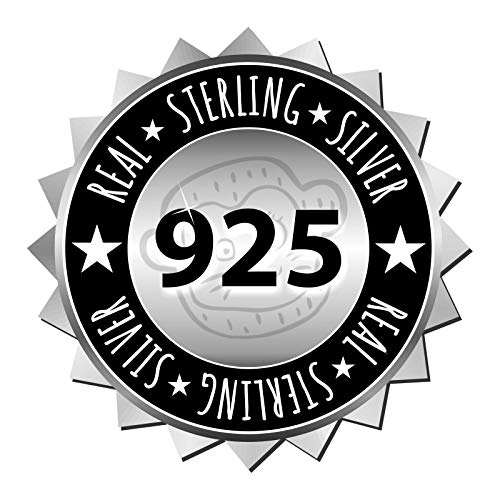 Monkimau - Pendientes de erizo para niña de plata de ley 925 pulida