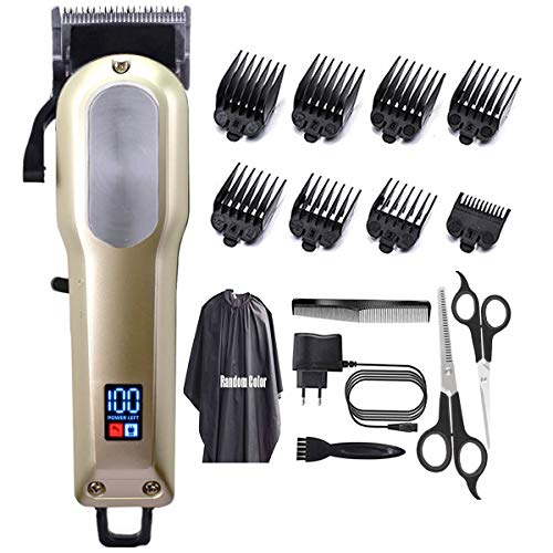 Monlida Cortapelos Profesional Hombre, Cuchilla Cerámica, Máquina para Cortar Pelo, Inalámbrica Recargable