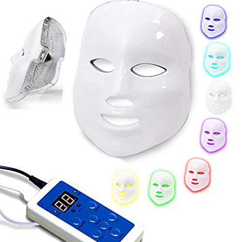 Monlida LED 7 color para la terapia para el rejuvenecimiento saludable de la piel, antienvejecimiento, arrugas, colágeno, blanqueo de rejuvenecimiento de cicatrices