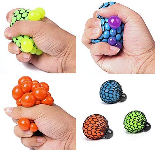 MonQi 24 Pieza Juguetes antiestrés para niños, Adulto, Autismo, TDAH, OCD - Fidget Toy Antiestres Incluir Mochi Squishy, Pelota Antiestrés, Juguetes de Estiramiento, Exprimir Frijol y etc