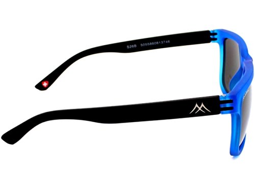 MONTANA S26 Gafas, Multicolor (Azul/Lentes Humo), Talla única Unisex Adulto