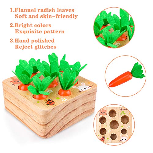 Montessori Juguetes 1 2 3 Año Bebe, Juguetes Madera 1 2 3 Años Bebe Niños Regalo de Cumpleaños para Bebé de 1-3 Años Niñas Niños Juguete Educativo 1 2 3 Años Bebé Clasificación Juego de Rompecabezas