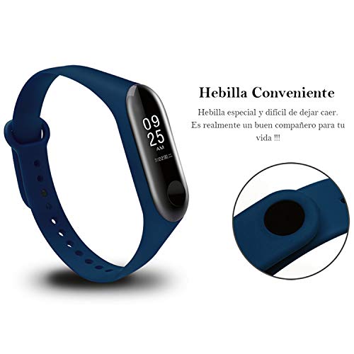 Monuary 13 Piezas Correa para Xiaomi Mi Smart Band 4 / Mi Band 3 Pulsera, Silicona Reloj de Recambio Brazalete Coloridos Correas para Xiaomi Mi Band 3 / Mi Band 4