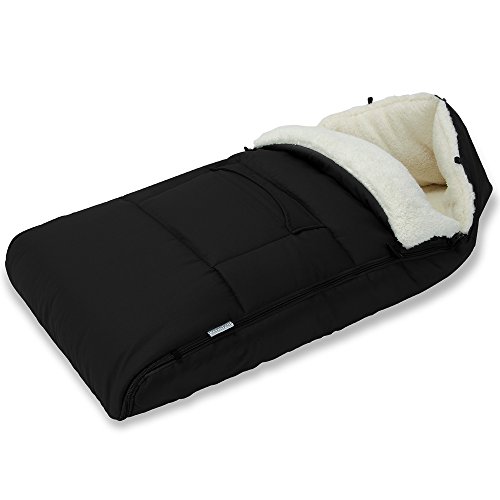 Monzana Saco para bebé Negro envoltura de cochecito para asiento de coche manta 93x56cm abrigo saco de dormir capazo