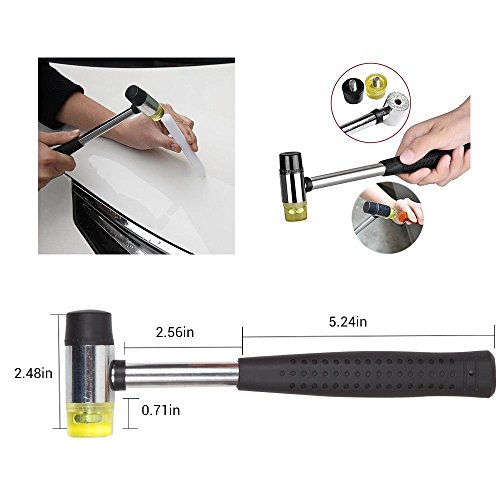 Mookis - Kit de herramientas para eliminar abolladuras del automóvil, 41 piezas, con pistola de pegamento termofusible, tirador de puente, martillo de goma y elevador de abolladuras, etc.