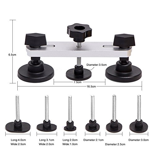 Mookis - Kit de herramientas para eliminar abolladuras del automóvil, 41 piezas, con pistola de pegamento termofusible, tirador de puente, martillo de goma y elevador de abolladuras, etc.