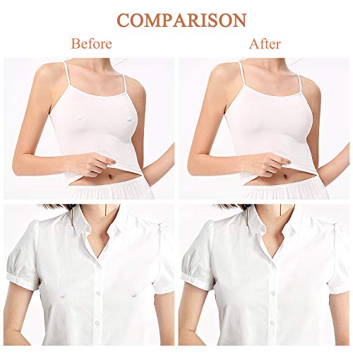 MOOKLIN ROAM 2 pares Cubierta de Pezón Pezoneras Adhesivas Invisibles de Silicona Silicona Push Up Breast Lift Sujetadores Adhesivos Invisibles Impermeable Respirable Reutilizable (small)