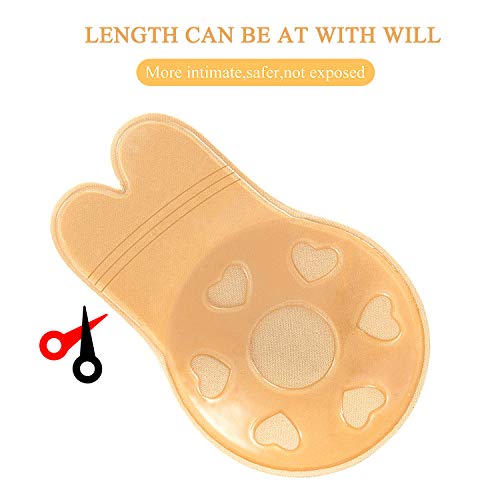 MOOKLIN ROAM 2 pares Cubierta de Pezón Pezoneras Adhesivas Invisibles de Silicona Silicona Push Up Breast Lift Sujetadores Adhesivos Invisibles Impermeable Respirable Reutilizable (small)