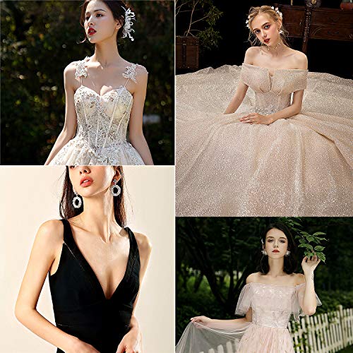 MOOKLIN ROAM 2 pares Cubierta de Pezón Pezoneras Adhesivas Invisibles de Silicona Silicona Push Up Breast Lift Sujetadores Adhesivos Invisibles Impermeable Respirable Reutilizable (small)