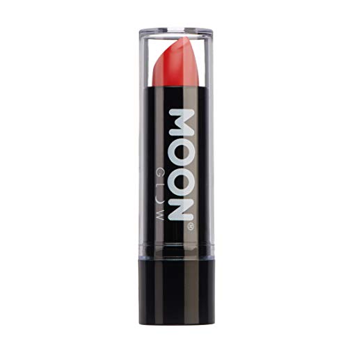 Moon Glow - Barra de labios neón UV 4.5g Intenso Rojo - produce un brillo increíble bajo la iluminación/retroiluminación UV!