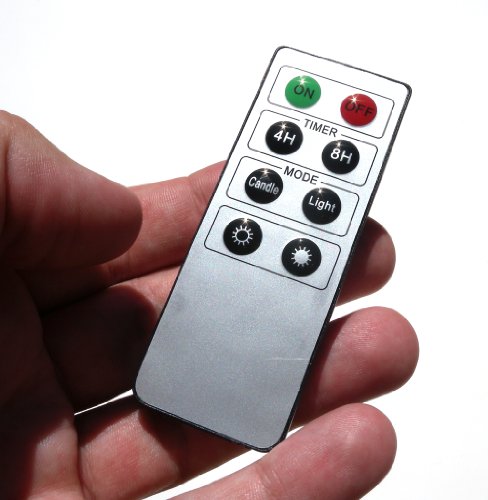 Mooncandles - Juego de velas con temporizador y control remoto (cera, funcionan con pilas,3 unidades)