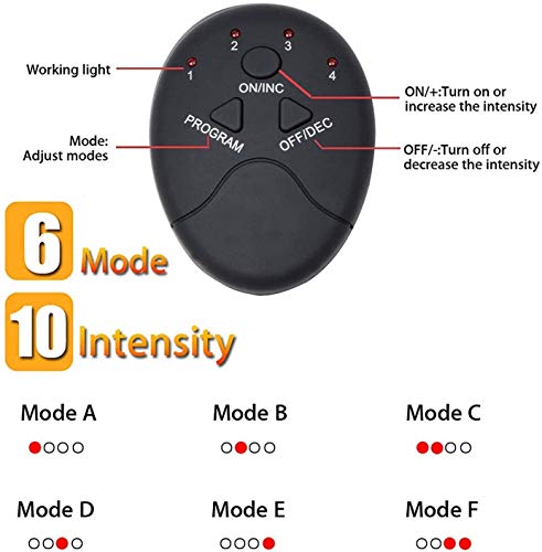Moonssy Electroestimulador Muscular Abdominales, EMS Estimulador Muscular Abdominales Cinturón, ABS Estimulador Muscular para Bdomen/Brazo/Piernas/Glúteos